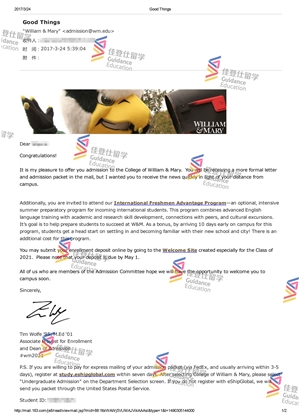 College of William&Mary- Undecided