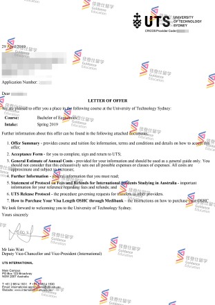 University of Technology- Sydney- Bachelor of Economics