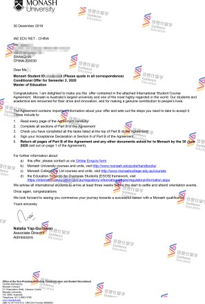 Monash University- Master of Education